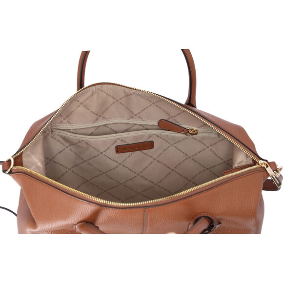 Michael Kors Hyde Large Slouchy Satchel Luggage Pebbled Leather - Picture 5 of 5